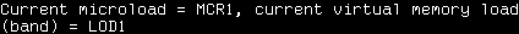 Current microload = MCR1, current virtual memory load (band) = LOD1